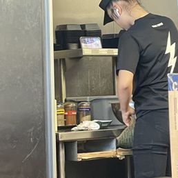 Watching tv while cooking. That's hygiene