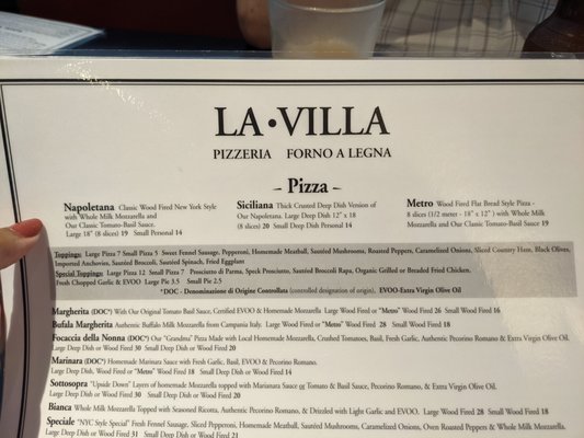 Menu photo 3 La Villa Pizzeria & Restaurant Brooklyn, NY Menu photo 3 La Villa Pizzeria & Restaurant Brooklyn, NY
