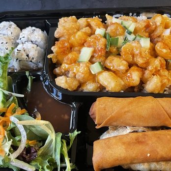 Go Fish Poke - Tempura Shrimp Bento Box ToGo - Poke Near Me - Irving, Texas