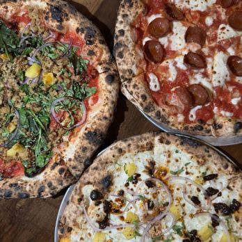 Paulie Gee's Logan Square - Beef-a-roni (halal pepperoni) The Coyote (halal sausage) Netflix and Chilee (no pork) - Pizza Near Me - Chicago, Illinois Paulie Gee's Logan Square - Beef-a-roni (halal pepperoni) The Coyote (halal sausage) Netflix and Chilee (no pork) - Pizza Near Me - Chicago, Illinois