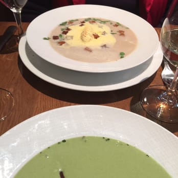 L'Os à Moëlle - Petit pois & mushroom soups. - French Near Me - Paris, 75 L'Os à Moëlle - Petit pois & mushroom soups. - French Near Me - Paris, 75