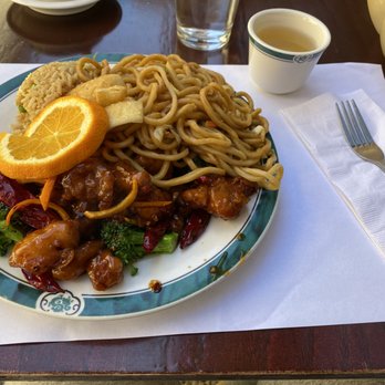 Tommy's Wok - Orange chicken lunch combo with chow mein and fried rice - Chinese Near Me - Carmel, California Tommy's Wok - Orange chicken lunch combo with chow mein and fried rice - Chinese Near Me - Carmel, California