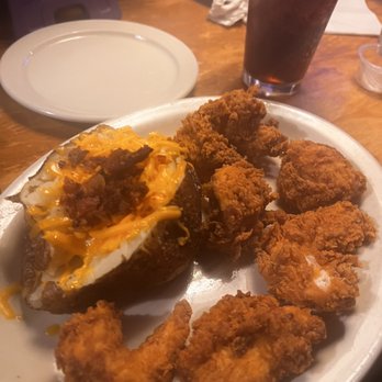 Texas Roadhouse - Chicken Critters with loaded baked potatoe - Steakhouses Near Me - Harvey, Louisiana Texas Roadhouse - Chicken Critters with loaded baked potatoe - Steakhouses Near Me - Harvey, Louisiana