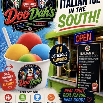 DooDahs Italian Ice - Award winning Italian Ice! - Ice Cream & Frozen Yogurt Near Me - McDonough, Georgia DooDahs Italian Ice - Award winning Italian Ice! - Ice Cream & Frozen Yogurt Near Me - McDonough, Georgia