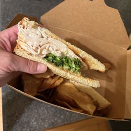 "Turkey club no tomato"