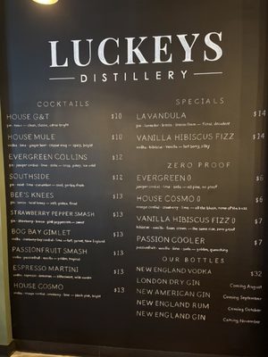 Menu photo 1 Luckey's Distillery Peabody, MA Menu photo 1 Luckey's Distillery Peabody, MA