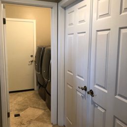 BEFORE. Double doors into the den on the right. BEFORE. Double doors into the den on the right.