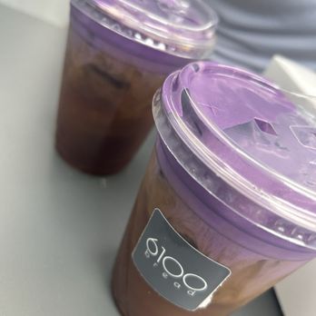 61hundred Bread - Iced americano with Ube cold foam- so good - Bakeries Near Me - Santa Ana, California