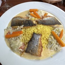 La Table du Gayot - Fish special with rice.