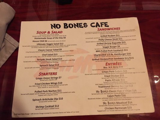 Menu photo 3 No Bones Cafe Christiansted, VI