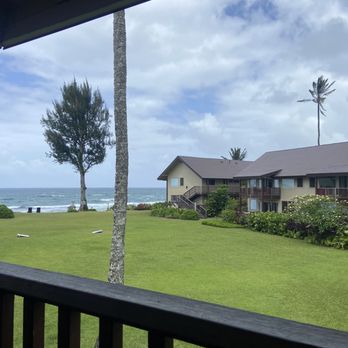Hanalei Colony Resort - View from our second story, facing the ocean. - Resorts Near Me - Haena, Hawaii
