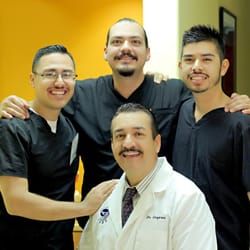 Spinal Injury Center - The fabulous crew From Left to Right- Frank-Chiropractic Assistant Zel- Office Manager Dr. Marco Cazares Ramon- Chiropractic Assistant