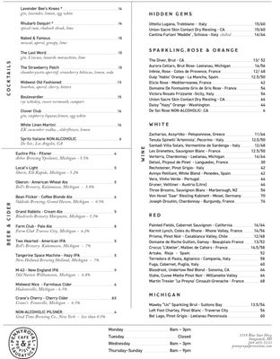 Menu photo 2 Pennyroyal Cafe & Provisions Saugatuck, MI Menu photo 2 Pennyroyal Cafe & Provisions Saugatuck, MI