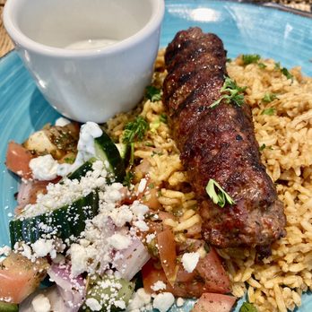 Blue Olive Mediterranean Cuisine - Beef Kofta Platter - Mediterranean Near Me - Warrington, Pennsylvania