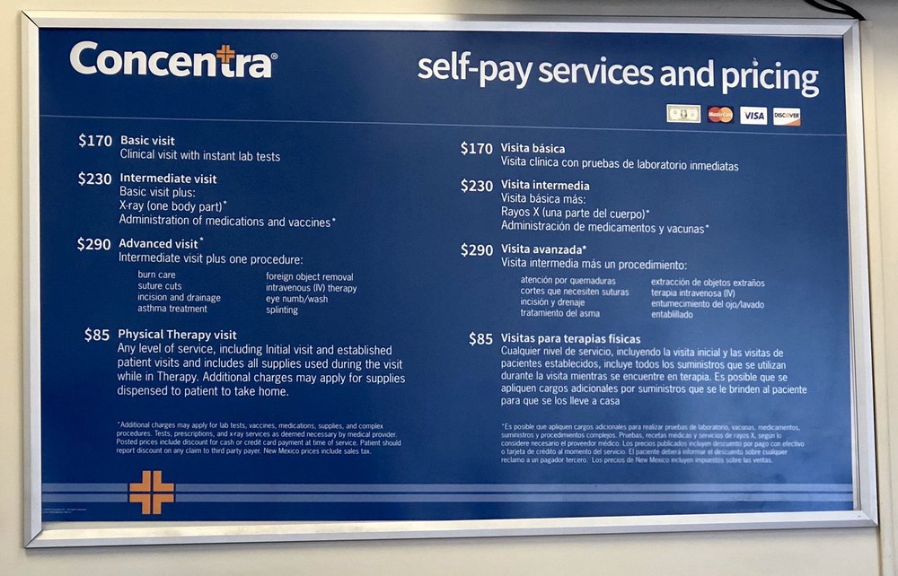 CONCENTRA URGENT CARE Updated July 2024 1524 Normandy Village Pkwy