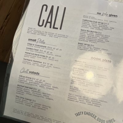 Menu photo 2 Cali Tampa, FL