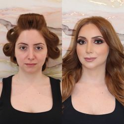 Beauty By Arax - Before and after hair makeup