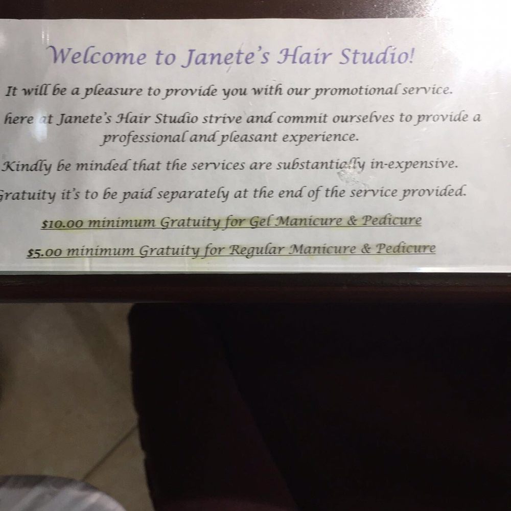 Janete's Hair Studio - Hmm tips should be per your experience - Hair Salons Near Me - Queens, New York Janete's Hair Studio - Hmm tips should be per your experience - Hair Salons Near Me - Queens, New York