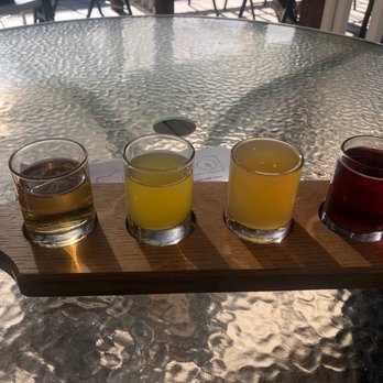 Hidden Star - We ordered a flight of cider for $15. Delicious. - Cideries Near Me - Camino, California