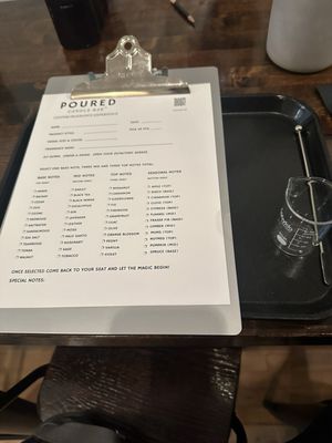 Menu photo 2 Poured Candle Bar Hudson, NY