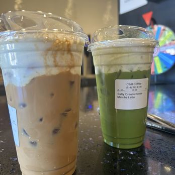 Chill Coffee - Salty cream cheese matcha latte - Coffee & Tea Near Me - Westminster, California Chill Coffee - Salty cream cheese matcha latte - Coffee & Tea Near Me - Westminster, California