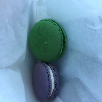 7 Leaves Cafe - Green tea (green) and lavender (purple) macaroons. - Coffee & Tea Near Me - Alhambra, California 7 Leaves Cafe - Green tea (green) and lavender (purple) macaroons. - Coffee & Tea Near Me - Alhambra, California