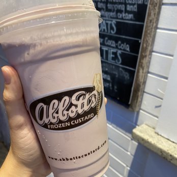 Abbott's Frozen Custard - black raspberry milkshake - Ice Cream & Frozen Yogurt Near Me - Needham, Massachusetts