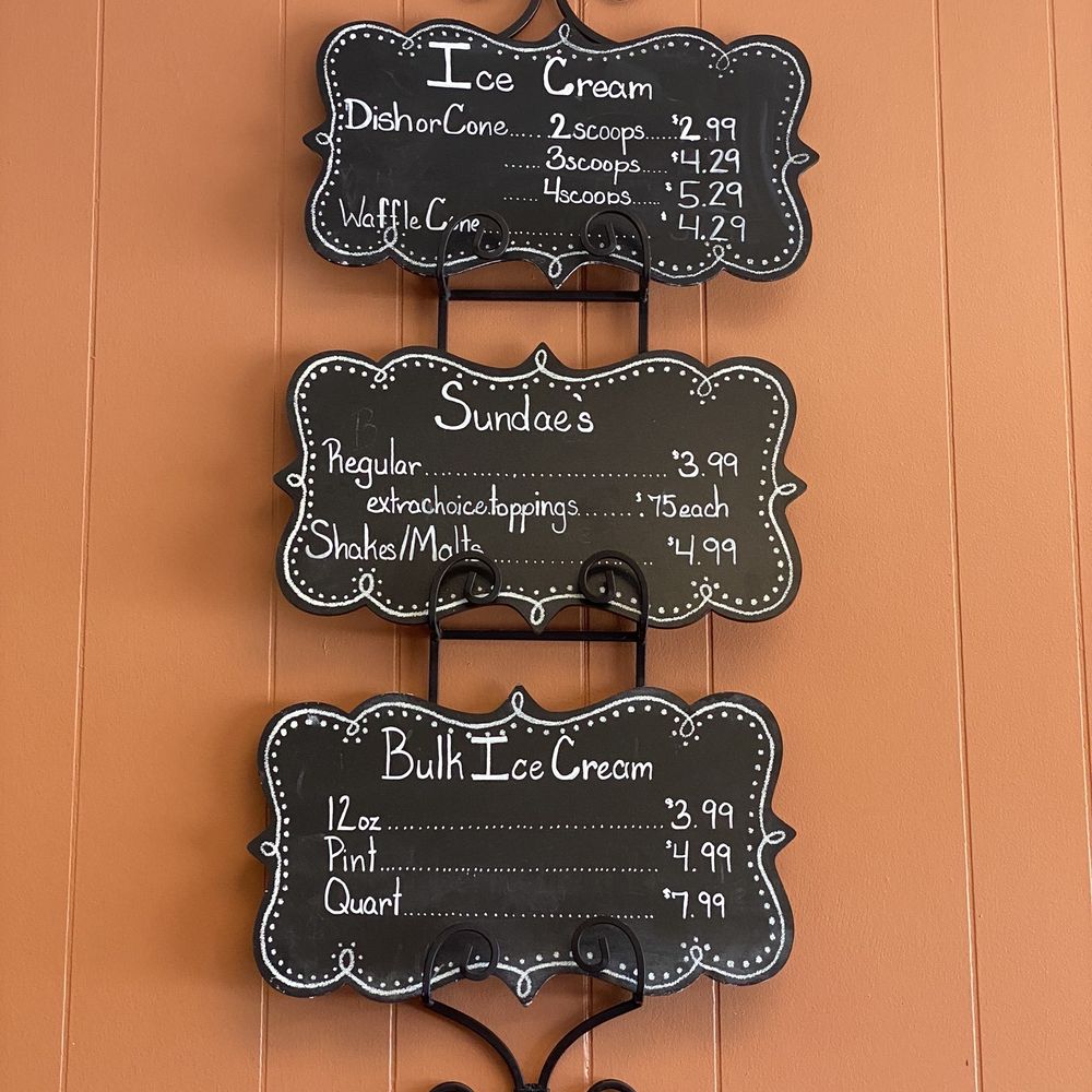 Daylight Donut Bakery - Ice cream menu - Donuts Near Me - Chadron, Nebraska