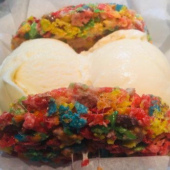 TeeJay's Sweet Tooth - Fruity pebble ice cream sandwich - Desserts Near Me - Indianapolis, Indiana TeeJay's Sweet Tooth - Fruity pebble ice cream sandwich - Desserts Near Me - Indianapolis, Indiana