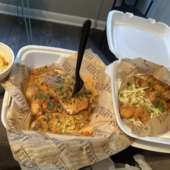 Aspen Creek Grill - Pow Wow Shrimp and Decadent Salmon - Seafood Near Me - Irving, Texas Aspen Creek Grill - Pow Wow Shrimp and Decadent Salmon - Seafood Near Me - Irving, Texas
