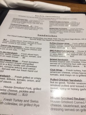 Menu photo 5 T's Rockin Roadhouse Columbus, MI