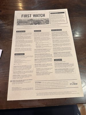 Menu photo 6 First Watch Tucson, AZ