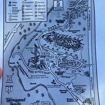 Thousand Trails Russian River - Map of the place! - Campgrounds Near Me - Cloverdale, California