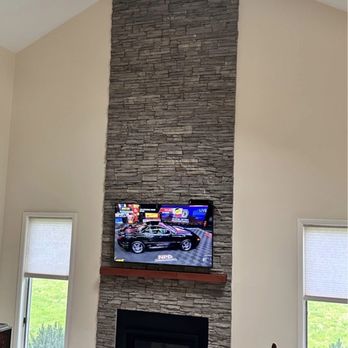 ShoreView Masonry & Construction - Interior Stone Veener Fireplace - Waterproofing Near Me - Boston, Massachusetts