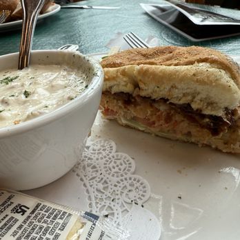 Local Grill & Scoop - Half a Crab cake BLT and cup of soup. - Seafood Near Me - Cannon Beach, Oregon Local Grill & Scoop - Half a Crab cake BLT and cup of soup. - Seafood Near Me - Cannon Beach, Oregon