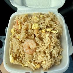 Half shrimp fried rice