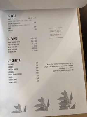 Menu photo 2 Café Aberto Lisbon, 11 Menu photo 2 Café Aberto Lisbon, 11