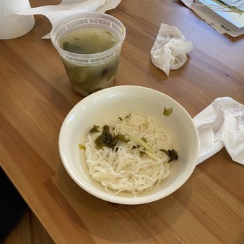 Yu Noodles - You'll see that the noodles are really little, I transferred these from the to go container but it was less than 1/4 full with noodles... - Chinese Near Me - Fairfax, Virginia Yu Noodles - You'll see that the noodles are really little, I transferred these from the to go container but it was less than 1/4 full with noodles... - Chinese Near Me - Fairfax, Virginia