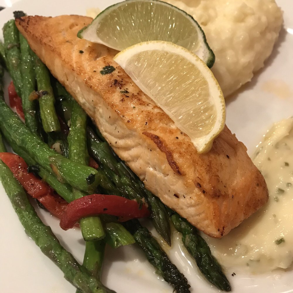 Seasons - Roasted Salmon - American Near Me - Durham, North Carolina