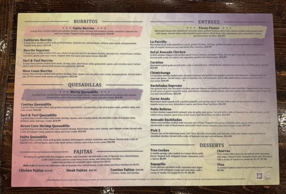 Menu photo 2 Cantina Louie Palm Coast, FL