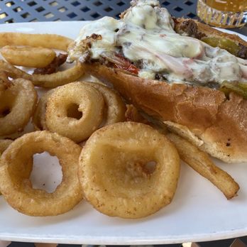 River Falls Restaurant - Steak grinder and onion rings - Italian Near Me - Woonsocket, Rhode Island