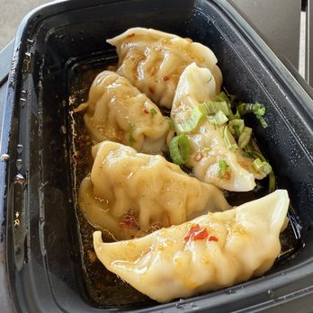 Viet CrispWich - A4. Four Piece Dumpling In Chili Oil - Vietnamese Near Me - Huntsville, Alabama Viet CrispWich - A4. Four Piece Dumpling In Chili Oil - Vietnamese Near Me - Huntsville, Alabama
