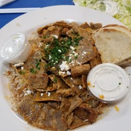 Spicy gyro on rice Spicy gyro on rice