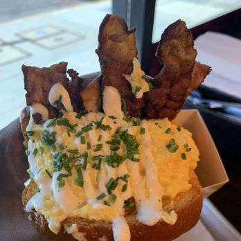 Egg Tuck - BACON & CHEESE - Breakfast & Brunch Near Me - Los Angeles, California Egg Tuck - BACON & CHEESE - Breakfast & Brunch Near Me - Los Angeles, California
