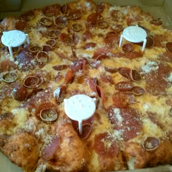 Round Table Pizza - triple pepperoni special, nice and cheesy and the pizza crust was cooked to perfection! - Pizza Near Me - Sacramento, California Round Table Pizza - triple pepperoni special, nice and cheesy and the pizza crust was cooked to perfection! - Pizza Near Me - Sacramento, California