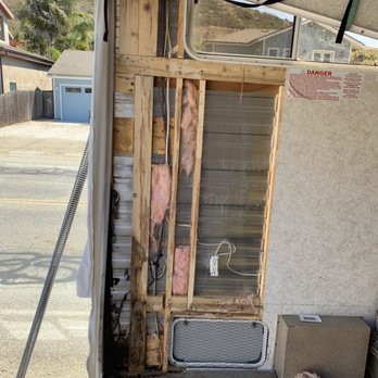 805 Mobile Rv - Removing all water damage and rotting framing - RV Repair Near Me