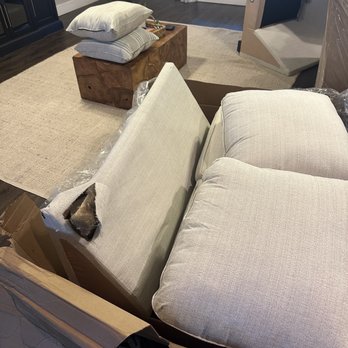 Ashley Store - Damaged sectional - Furniture Stores Near Me - Fort Worth, Texas