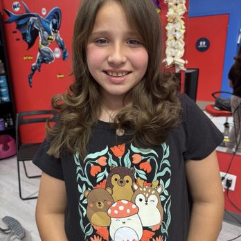 Kids Styles - My princess loving her haircut - Hair Salons Near Me - Azusa, California