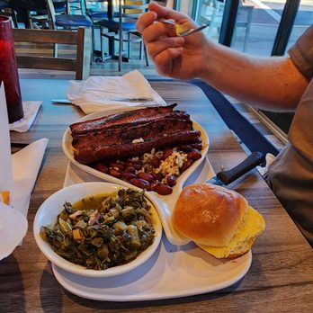 Busky's Chill & Grill - Sausage, beans n rice with highly recommended collards. - New American Near Me - Chesapeake, Virginia Busky's Chill & Grill - Sausage, beans n rice with highly recommended collards. - New American Near Me - Chesapeake, Virginia