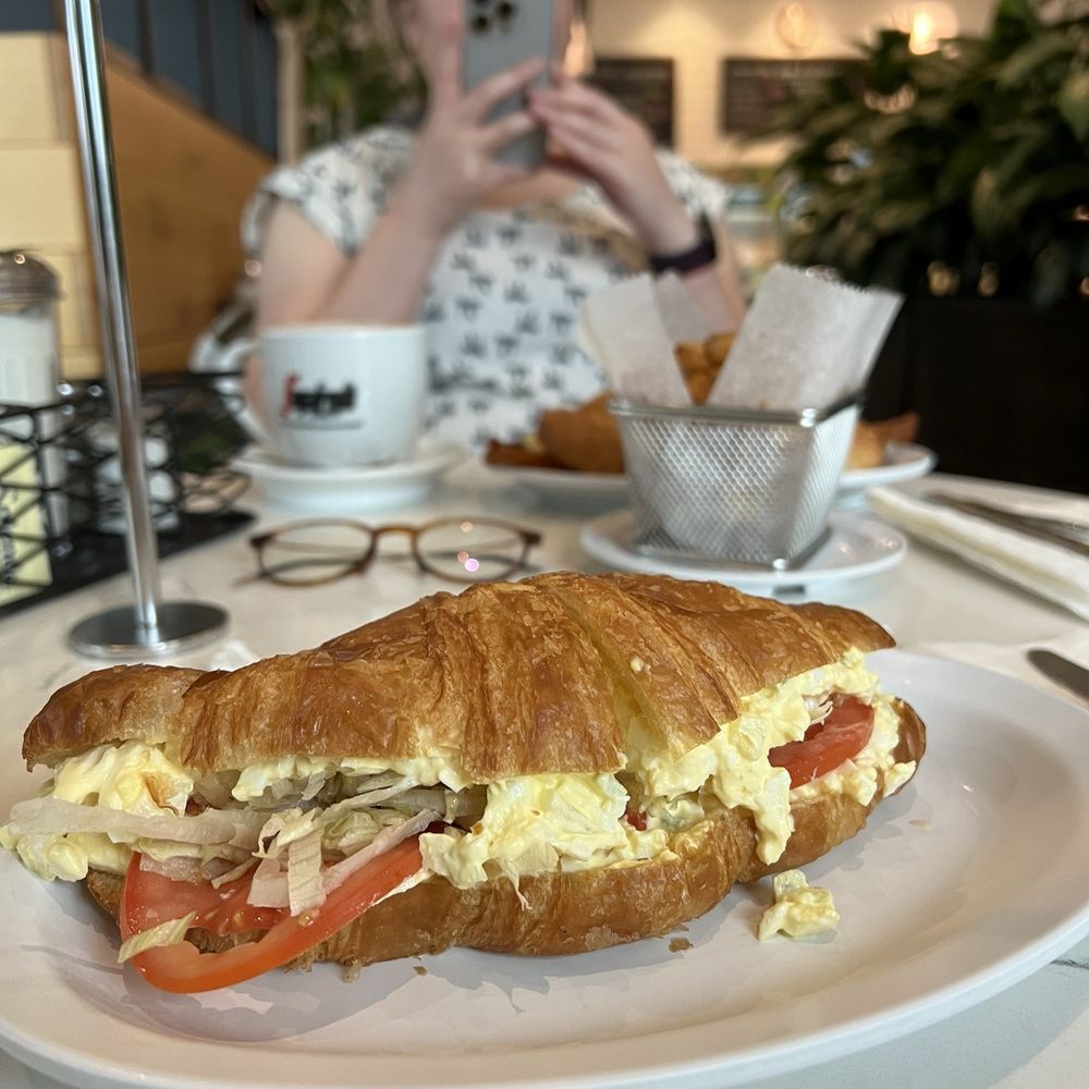 French Riviera Bakery Cafe - Egg salad croissant sandwich - Bakeries Near Me - Houston, Texas